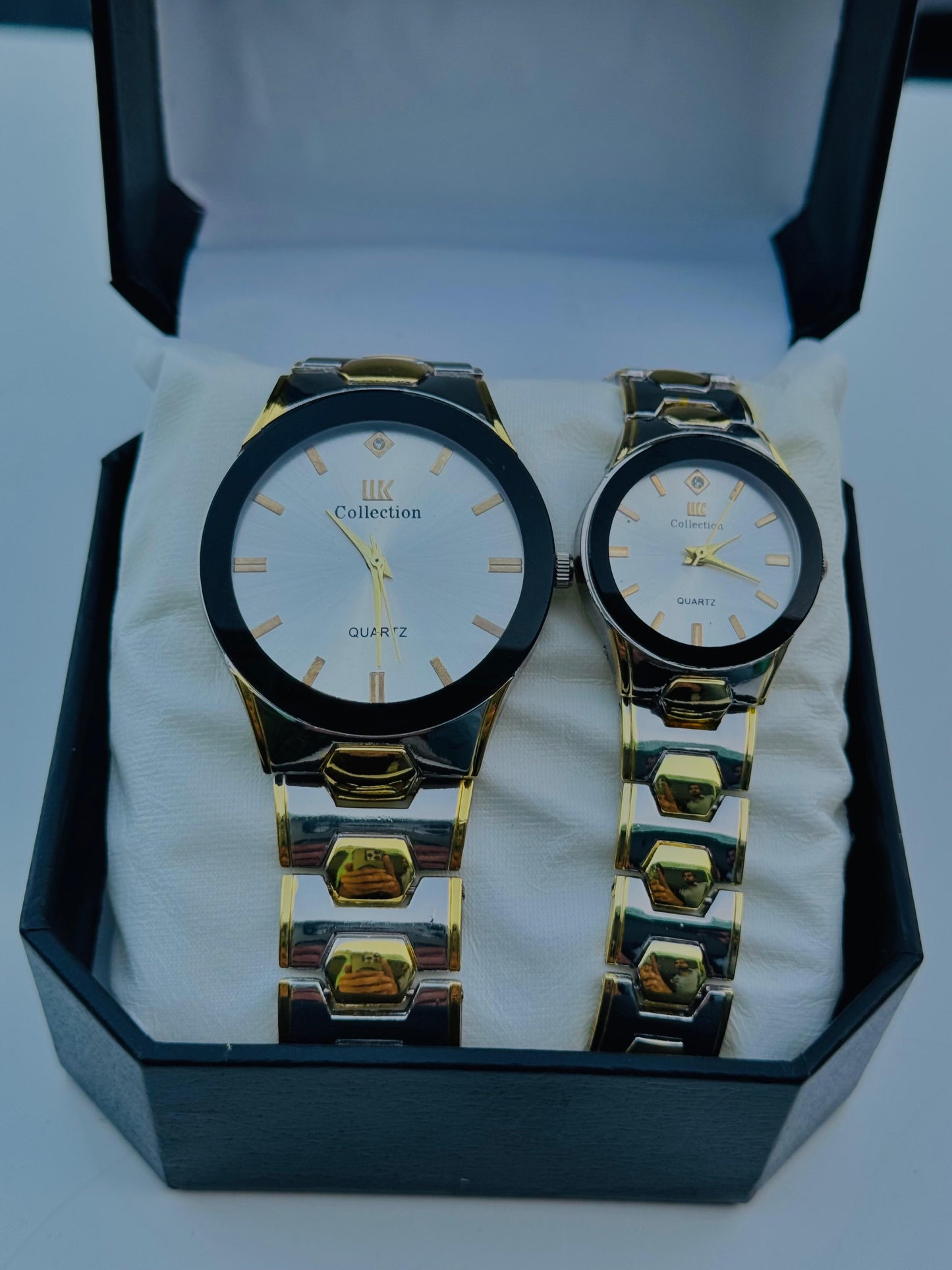 Elegant Couple Wrist watch Set – Luxury Quartz Matching Watches for Him & Her